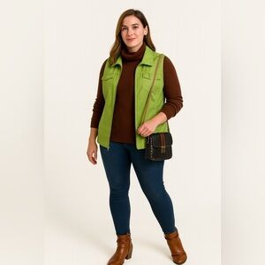 Beautiful lime green vest 1X